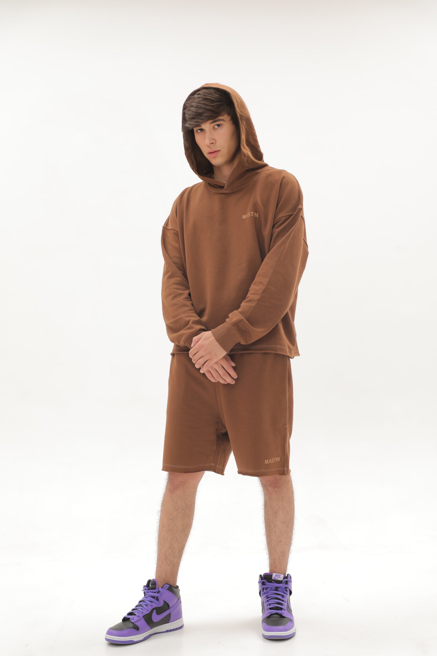 Set with hoodie and short